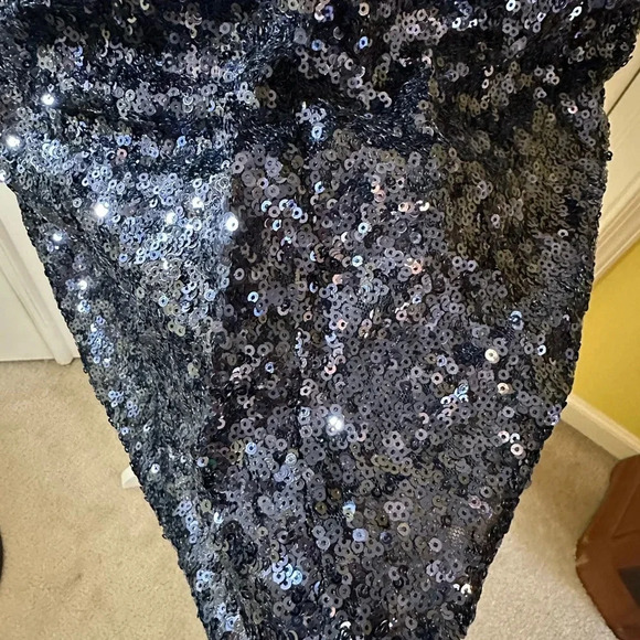 Vintage Y2K Forever 21 Blue Sequin Dress - Picture 8 of 12
